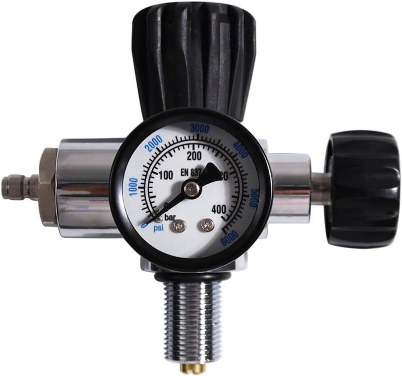 TUXING 6000PSI High Pressure PCP Paintball Fill Station, 6000PSI Gauge, Stainless Steel Valve HPA CO2 Tank DIN Charging System (M18*1.5) - Image 1